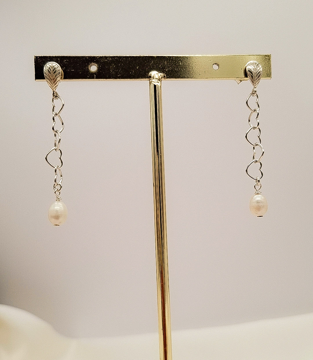 Pendientes “Susurro de Perla” – Plata de ley y perla cultivada