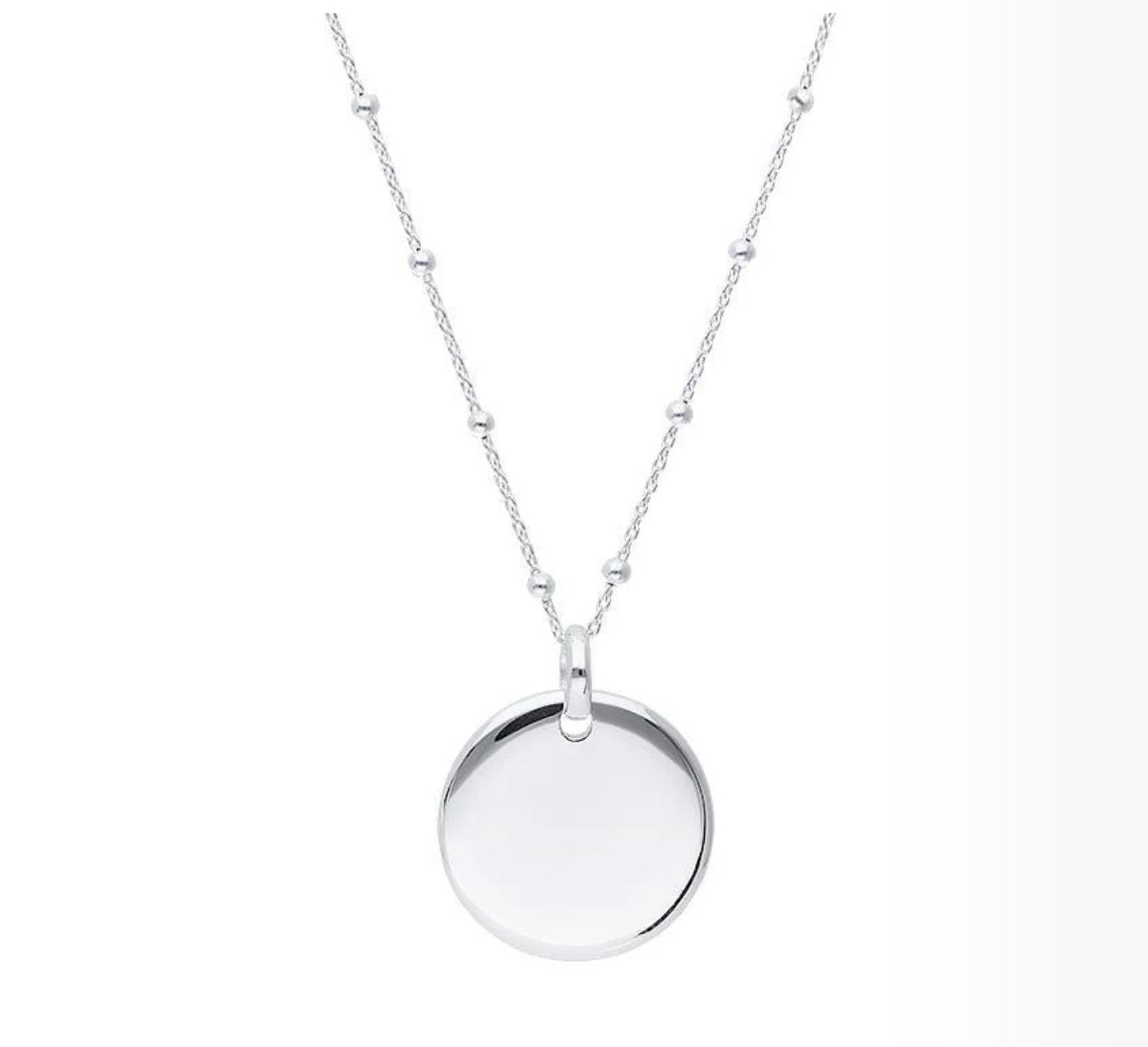 Collar bolitas con disco