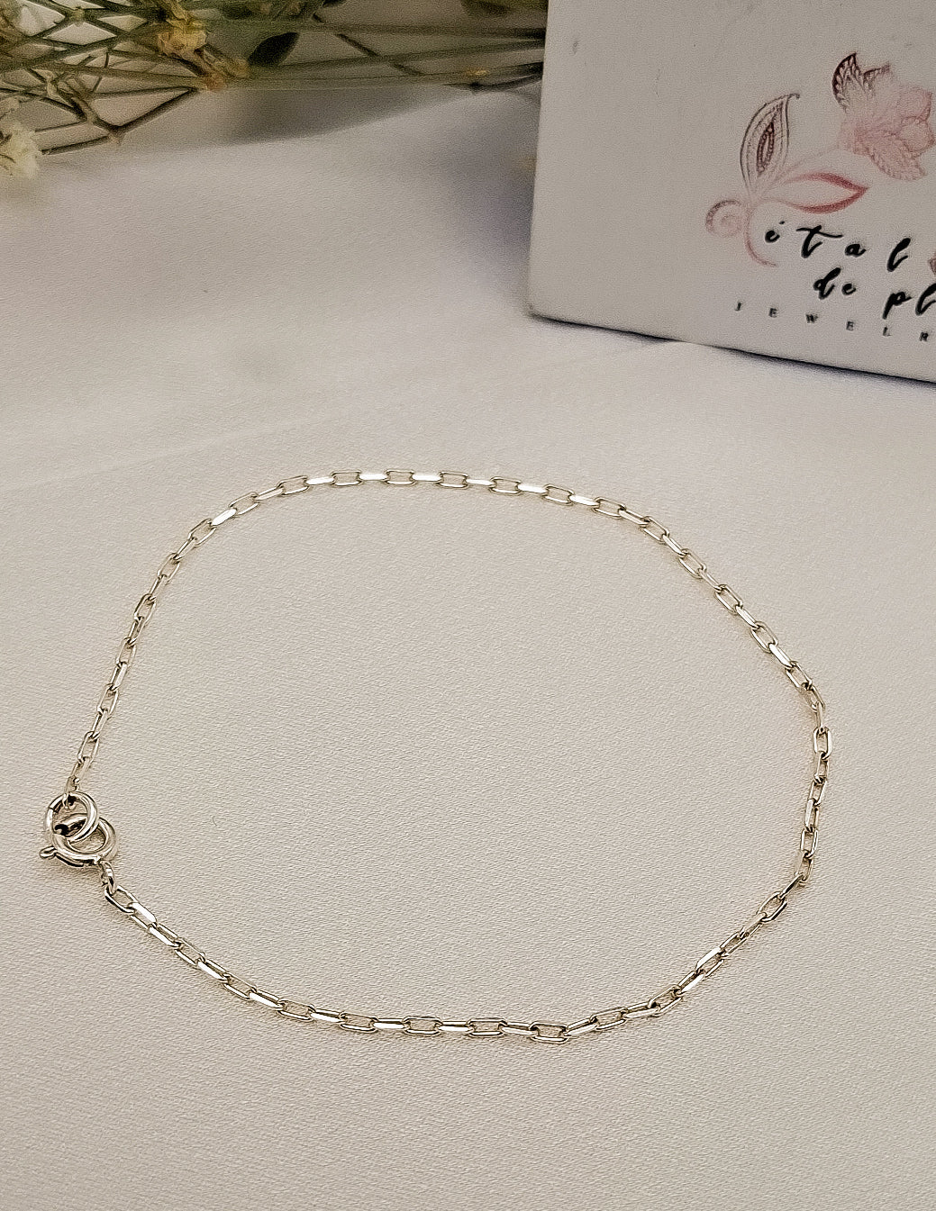 Pulsera “Luz Serena” – Cadena de Plata de Ley 925