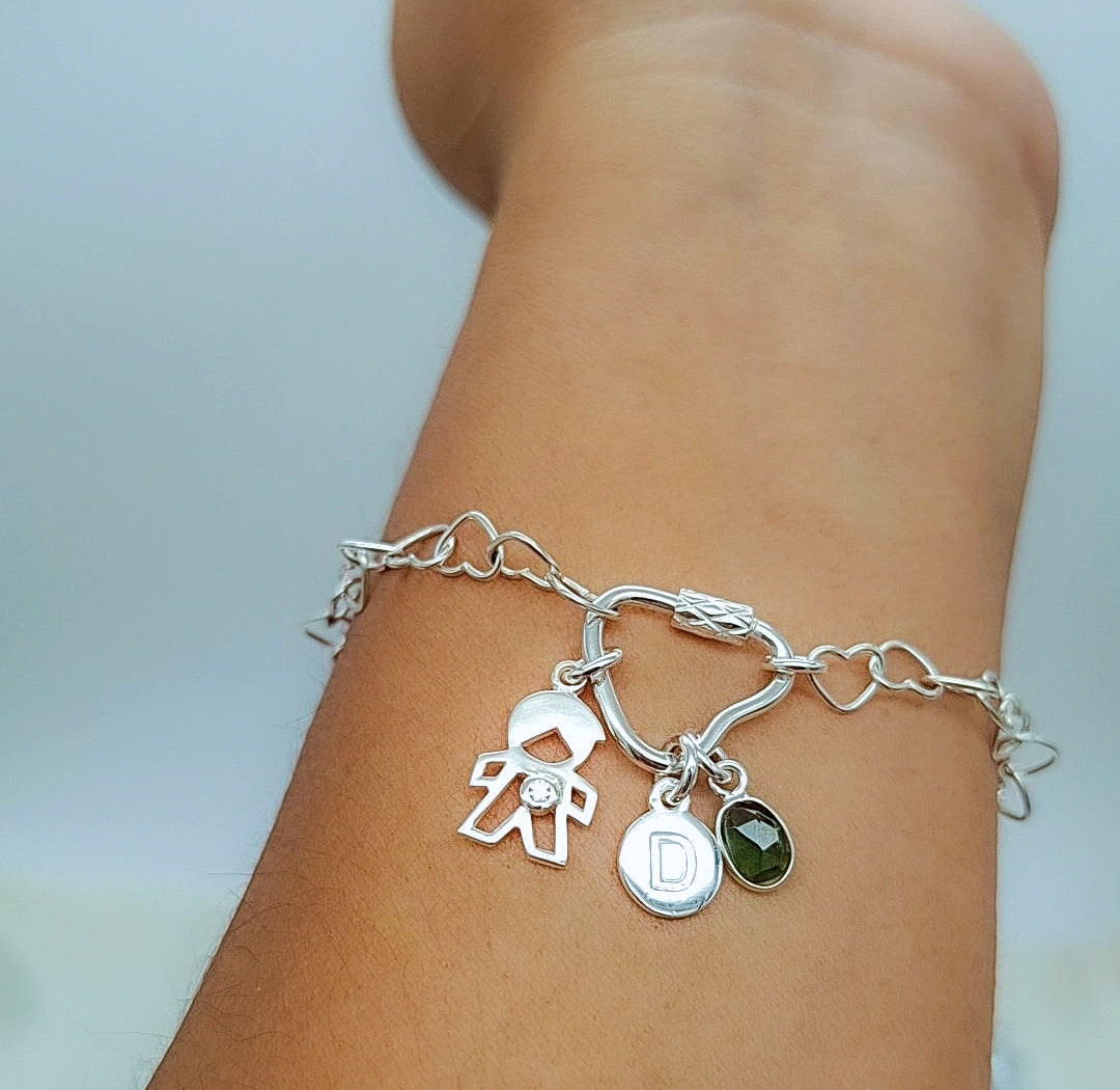 Pulseras de plata personalizadas | Pétalos de Plata