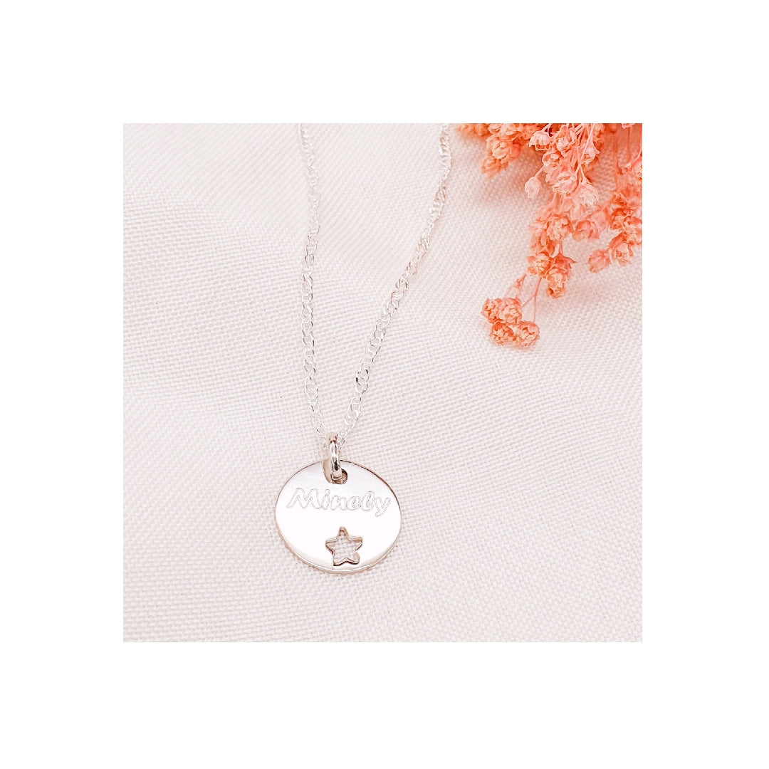 Collar estrella para grabar