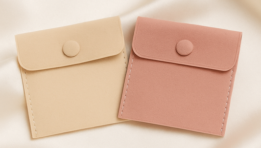 Estuche de Terciopelo para Joyas – Nude & Rosa