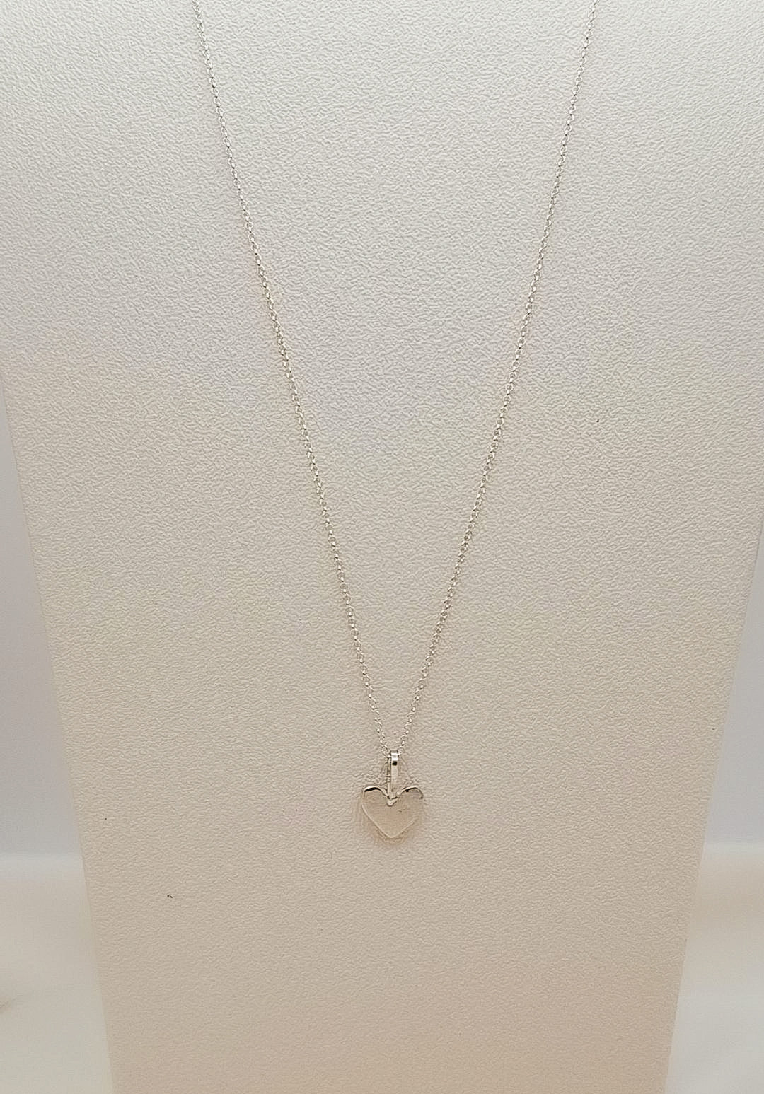 Collar Corazón Martillado | Plata 925